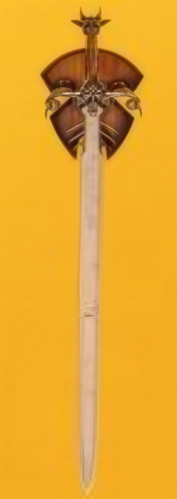 Fantasy – Schwert 125 cm (!) auf Holzplatte (Best.- 6102) (Best.- Nr. 6102