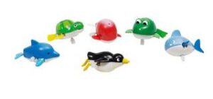 Schwimmtiere mit Aufziehmotor (Frosch / Schildkröte)