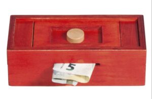 Trickbox rot mit Schiebedeckel (Geldgeschenkebox)